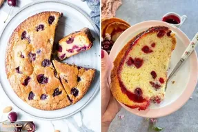 طرز تهیه کیک آلبالو اسفنجی / بهترین عطر و طعم با پف زیاد