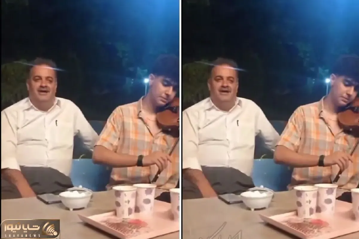 آواز خیابانی؛ ببینید آقاهه تو پارک بوکان با بر و بَچ  چه آهنگ احساسی کردی سر میده