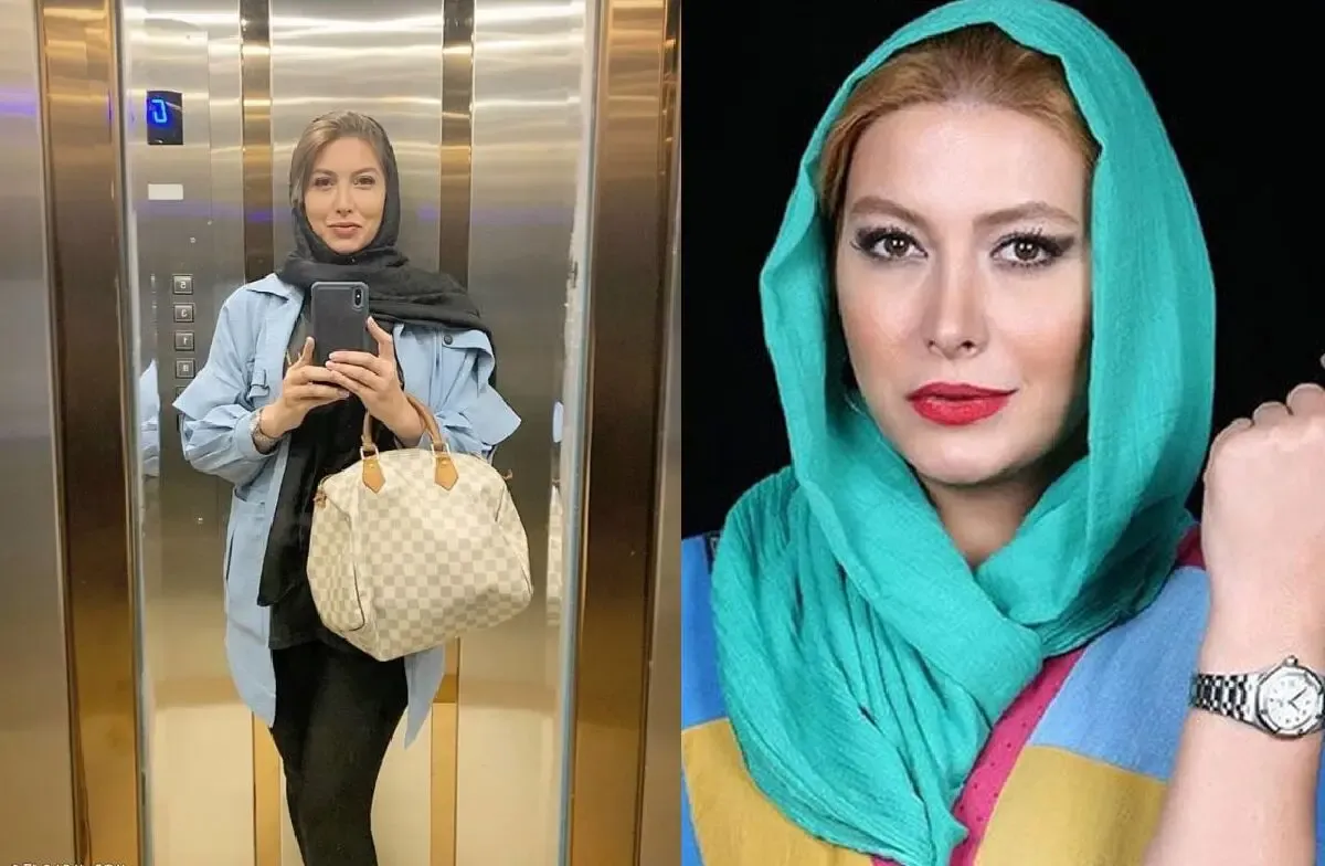 تیپ جالب و ساحلی فریبا نادری زیر نور ماه و بدون روسری!