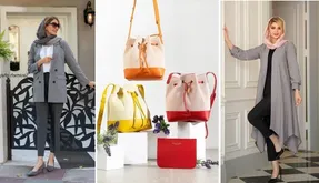 مانتوی طوسیُ با کیف چه رنگی ست کنیم؟