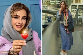 ژست و زیبایی شبنم قلی خانی در کافه ای از شهر دبی / بیوگرافی و جین پوشی در جشن کریسمس