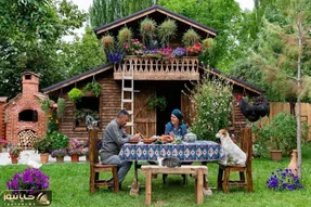 غذای خوش پخت دهاتی؛ این خانوم خوش سلیقه تو طبیعت باصفا چه کوفته کبابی پخته گربه هاشو