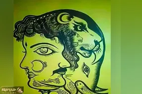 بازی فکری؛ باید چشمت ابرقدرت باشه 12 تا حیوان تو صورت زن سامورایی پیدا کنی