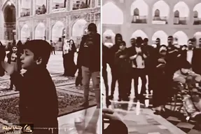 آواز احساسی؛ بچه کار تو حرم چه با اشک آهنگ حسرت زیارت تو مونده تو دل زارم رو میخونه