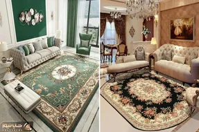چه گل فرشی به کدوم سبک دکوراسیون میاد؛ رنگ، طرح و ابعاد مناسب فرش برای مبلمان مختلف