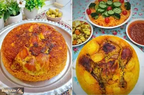 طرز تهیه ته انداز مرغ یه غذای لذیذ و خوشمزه / پلو مخلوط لاکچری که واسه مهمون هم عالیه
