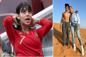 شوخی پسر رونالدو با نامادریش!