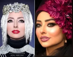 (عکس) نفیسه روشن در کنار میکاپ دماغ عملی اش!