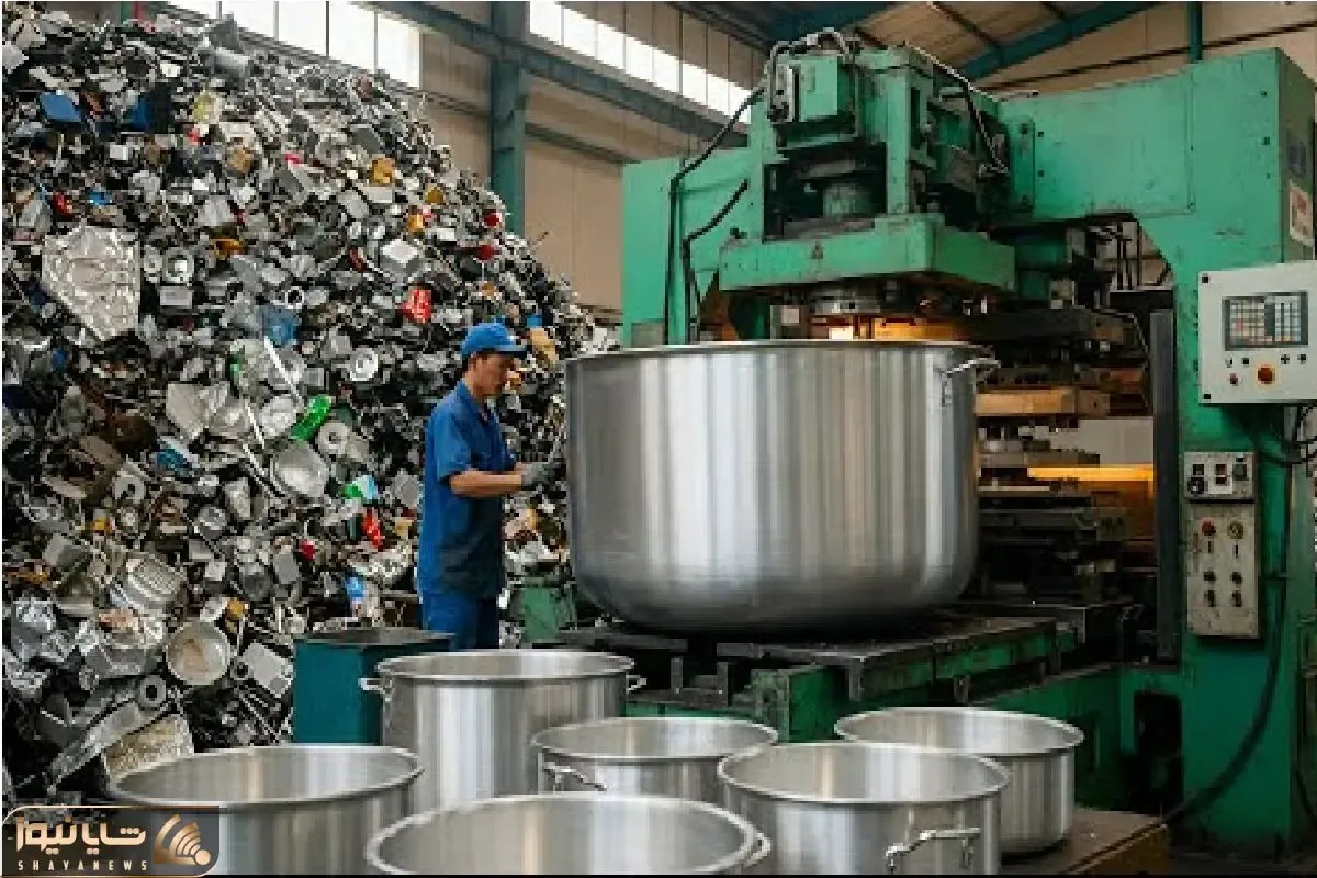 دانستنی ها؛ فرآیند شگفت‌انگیز بازیافت ضایعات آلومینیوم تا تولید قابلمه‌های غول‌پیکر