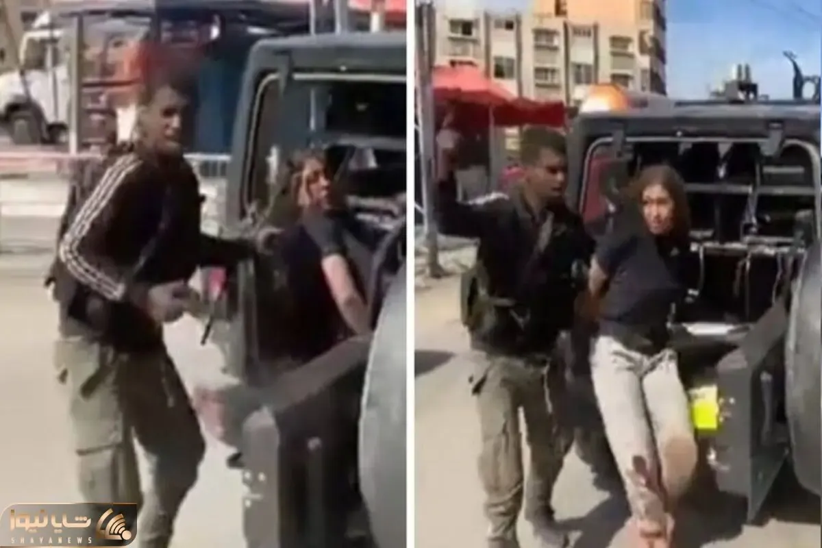 (ویدئو) سرباز زن اسرائیلی در اسارت مردان مسلح فلسطینی