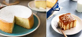 طرز تهیه کیک شیر داغ؛ بافت این کیک حرف نداررررره مطمئنم عاشقش میشید