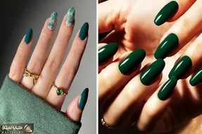 ایده های طراحی ژلیش ناخن سبز زمردی / لاکچری ترین انتخاب ها از مینیمال تا شاین و شارپ