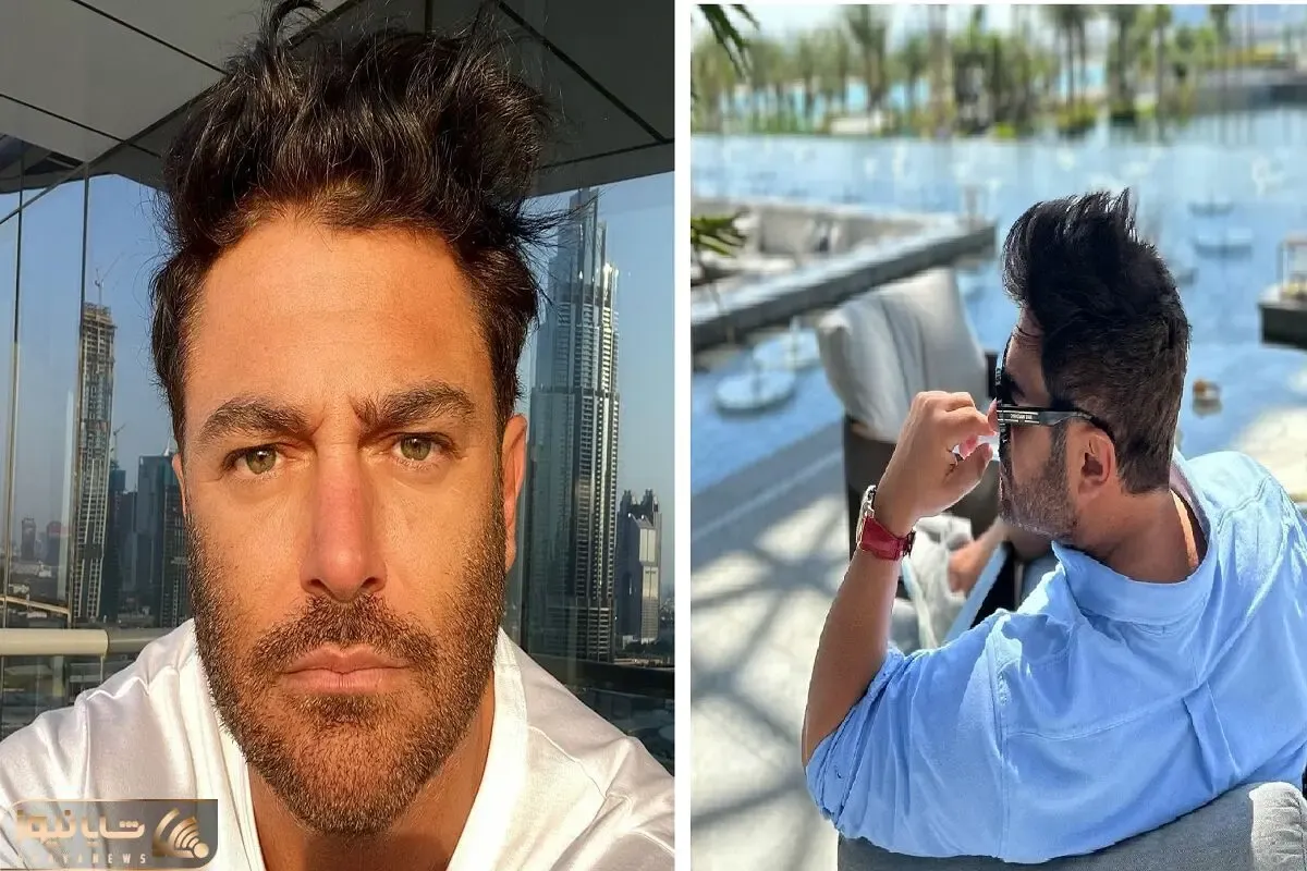 عکس جدید محمدرضا گلزار با دوستاش سر سفره تو دبی
