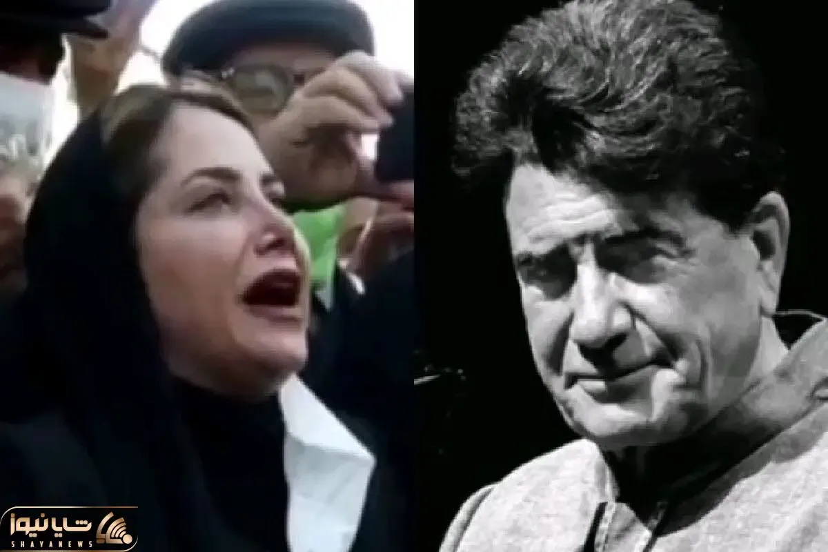 آواز احساسی؛ نغمه خوانی و زجه مژگان شجریان بر سر مزار پدرش اسطوره قلبت تیکه تیکه میشه