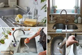 ترفندای خونگی واسه تمیز کردن سینک؛ با این روش های خفن قلب خونتو مثل آینه برق بنداز!