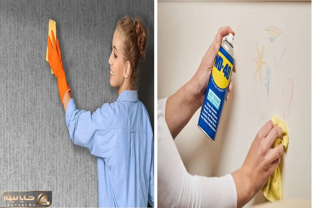 با مواد در دسترس کاغذ دیواری رو تمیز تر از روز اول کن/ حرفه ای تمیزکاری کن