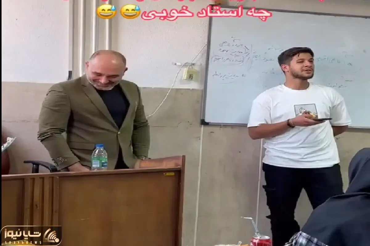آواز احساسی؛ دانشجویی که خورده به تور استاد پایه به اصرارش تو کلاس خوند نفسا بند اومد