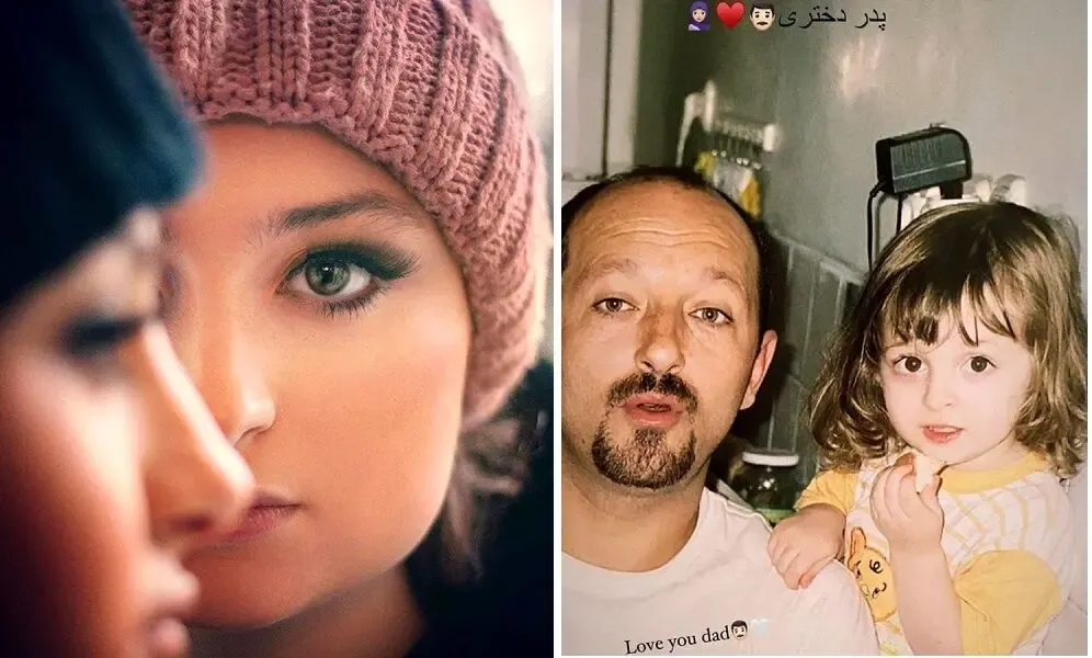(عکس) تبریک متفاوت و خاص سارا و نیکا برای روز پدر