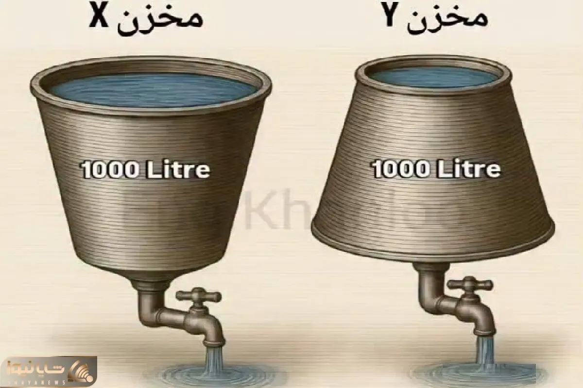 بازی فکری؛ کدام مخزن زودتر خالی می شود؟