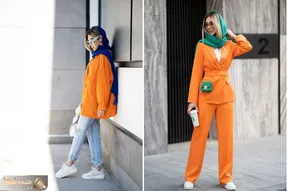 معجزه ای به نام مانتو نارنجی در همه فصل ها، البته به شکلی متفاوت!
