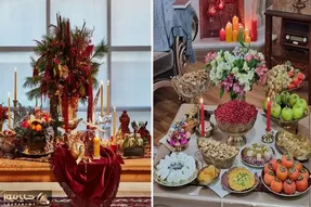 ایده انواع سبک چیدمان سفره شب چله / دیزاینی فوق العاده برای یلدای عروس یا ساده و لوکس