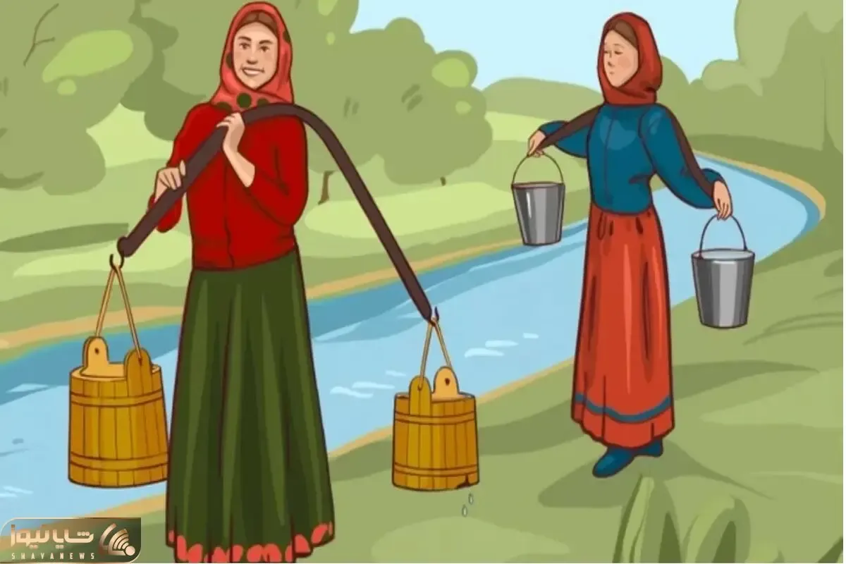 بازی فکری؛ بگو کدام یک از این خانم ها آب بیشتری می تونه ببره