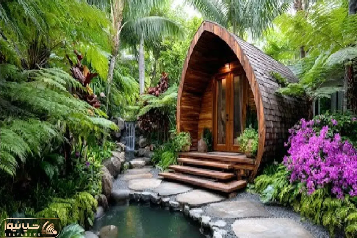 معماری خلاقانه؛ خونه ساختن تو تنه درخت برای زندگی ساده و سرشار از آرامش