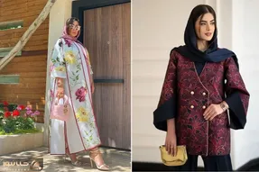 اگه هنوز مانتو عیدتو نگرفتی از ترندهای بهار انتخاب کن؛ انواع استایل مجلسی با ژاکارد