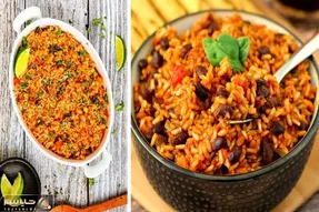 طرز تهیه پلو مکزیکی خوش طعم و عالی / یه پلو مخلوط خوشمزه که سه سوته آماده میشه