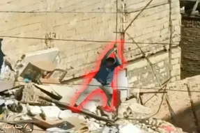 عواقب موشک؛ مردی که فرشته هستش اما بی باله و نوزاد ۹ ماهه رو از زیر آوار در میاره ایول
