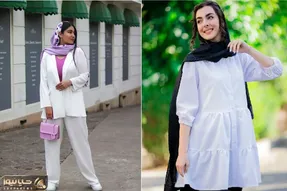 میدونی با مانتو سفید چه شلوار و شالی ست کنی؟ امسال عروس بهار شما باشید