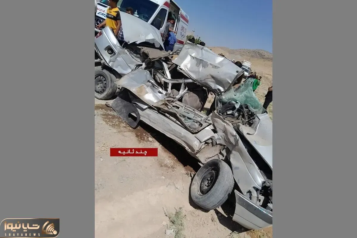 (عکس) تصادف وحشتناک که پژو 405 رو مجاله کرد
