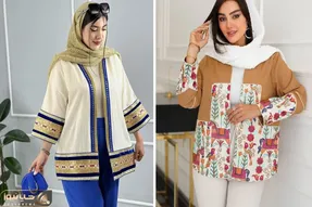 مانتو خرجکار با اصالت و زیبا / مناسب ترین برای مهمانی غیر رسمی و تولدهای که همه شیکن