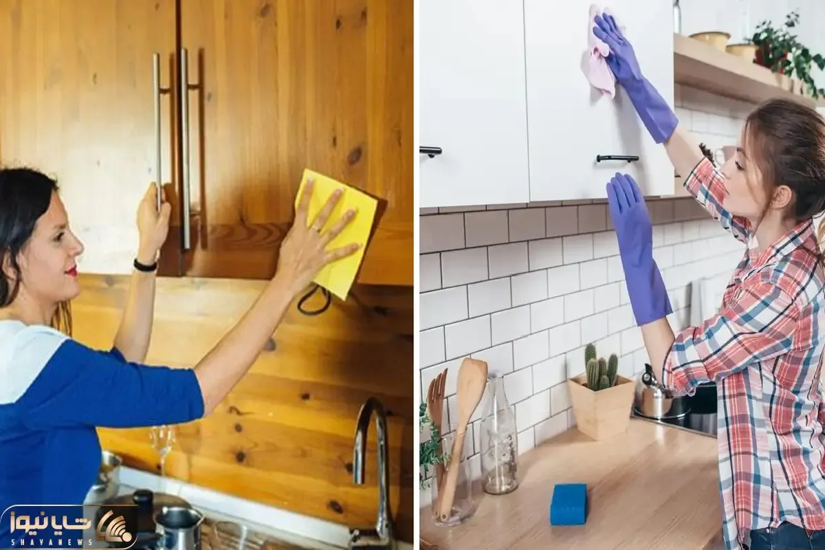 ترفندای خونگی واسه تمیز کردن انواع کابینت / هرچی لک و چربیه مثل آب خوردن محو میشه