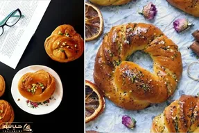 طرز تهیه نان پسته و کنجد / یه نون مغزدار که بافت و طعمش حرف نداره