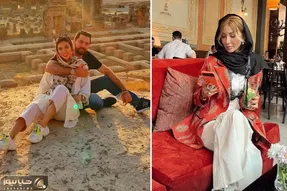 جواهر سنگین مینا زنِ بهرام رادان که با کامیونم نمیشه کشیدش؛ طنازی واسه آقاش عین جیران!