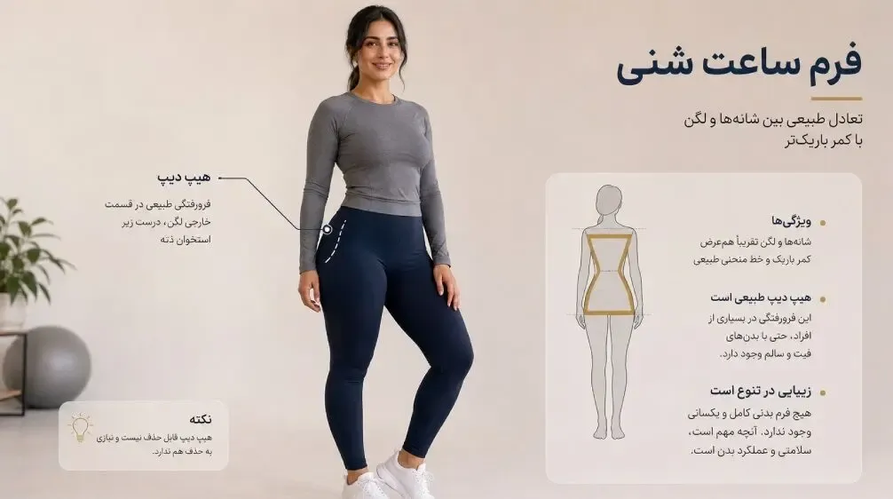 راز فرم ساعت شنی چیست؟ آشنایی با روش‌های محبوب فرم‌دهی باسن