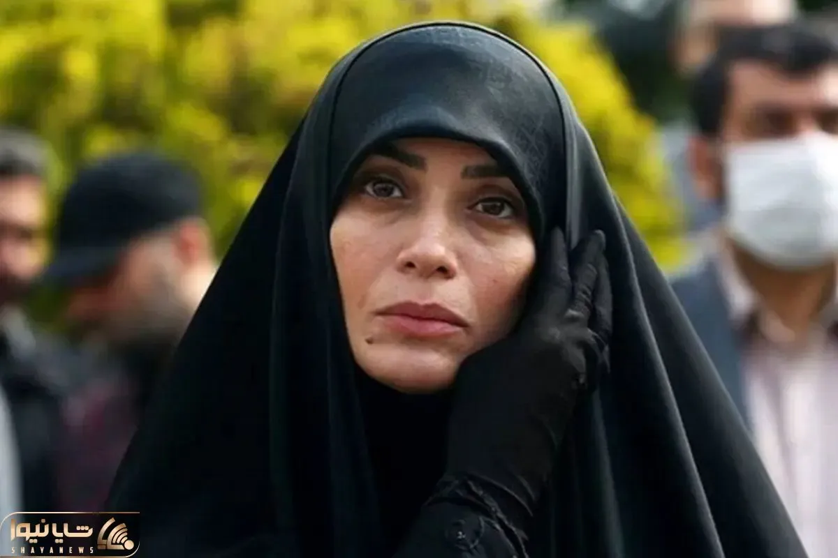 (عکس) الهام چرخنده سخنران ویژه تشییع شهدای مرزبان