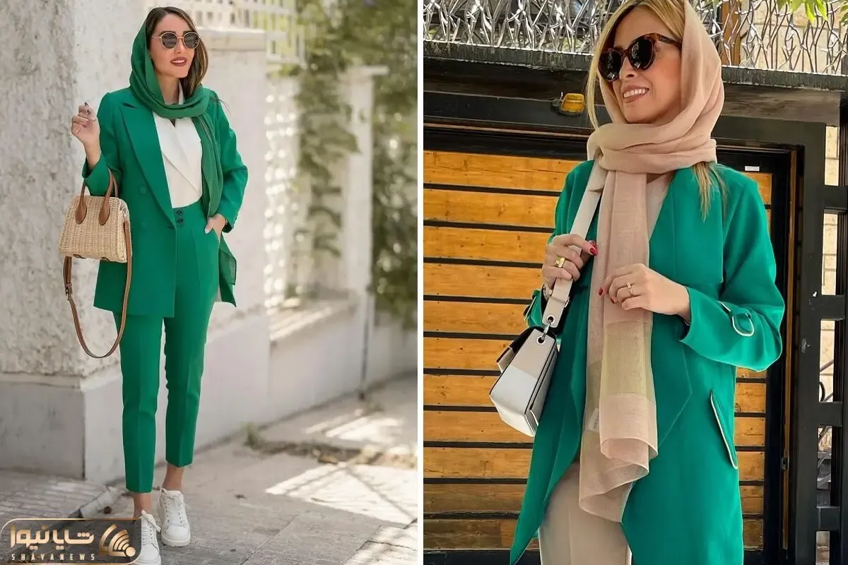 خوشگل خانم اگه دنبال استایل جذابی ست کردن مانتوی سبز یاد بگیر؛ یه عالمه ترکیب خفن