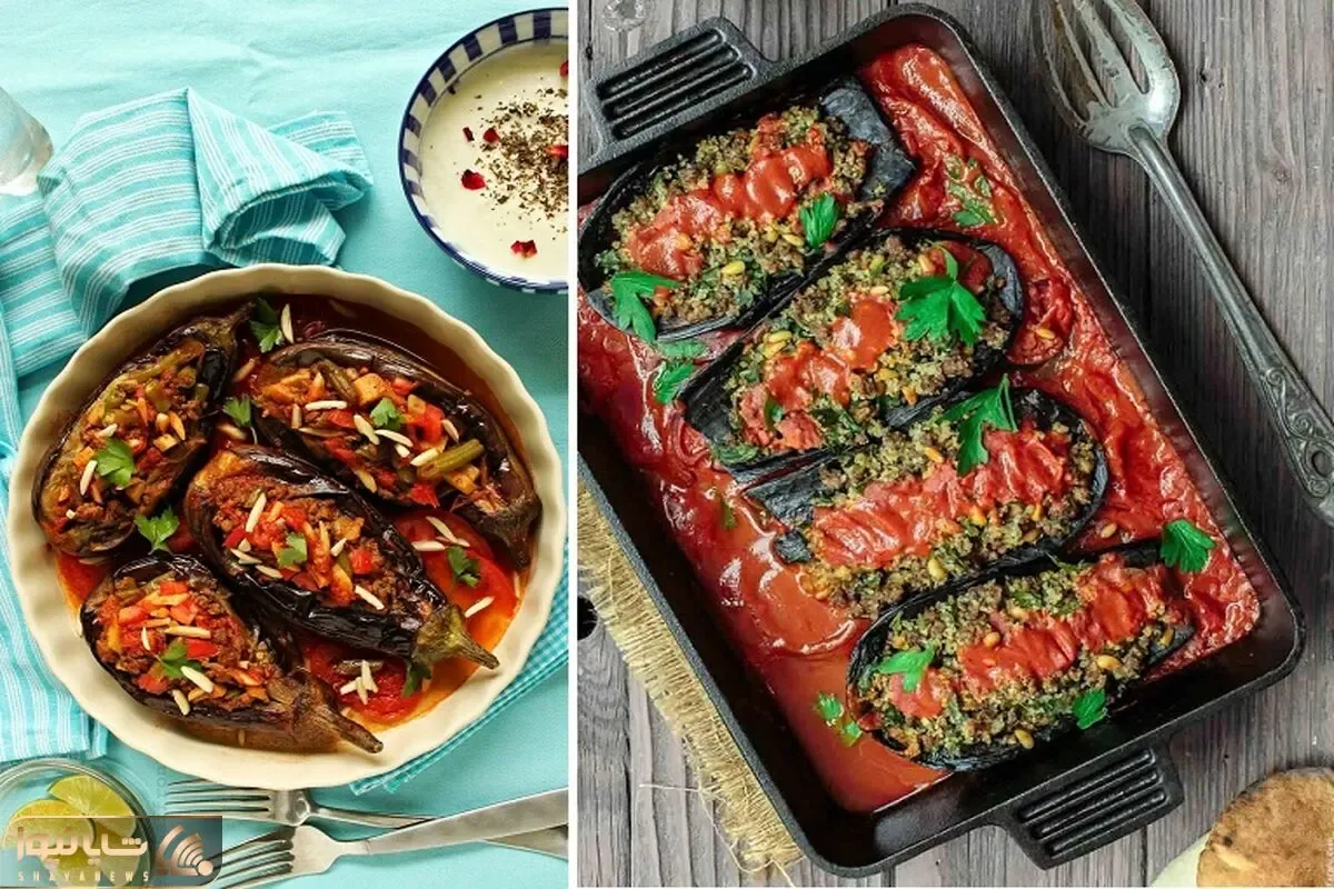 طرز تهیه بادمجان شکم پر تبریزی / قارنی یاریخ رو اینجوری درست کنید عالی میشه