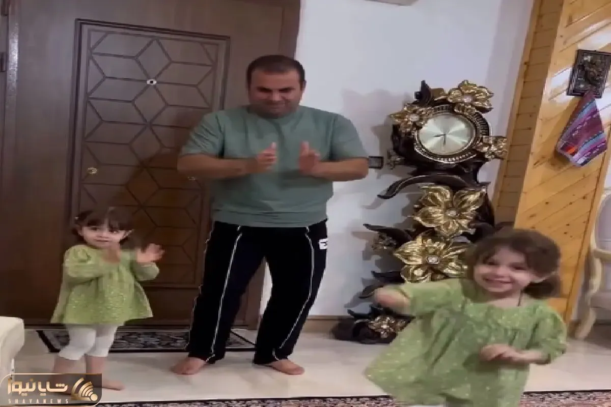 آواز بلرزون؛ آهنگ گذاشتن دوقلوها انقد نانا و فینگولی رقصیدن باباشون ذوق کرده