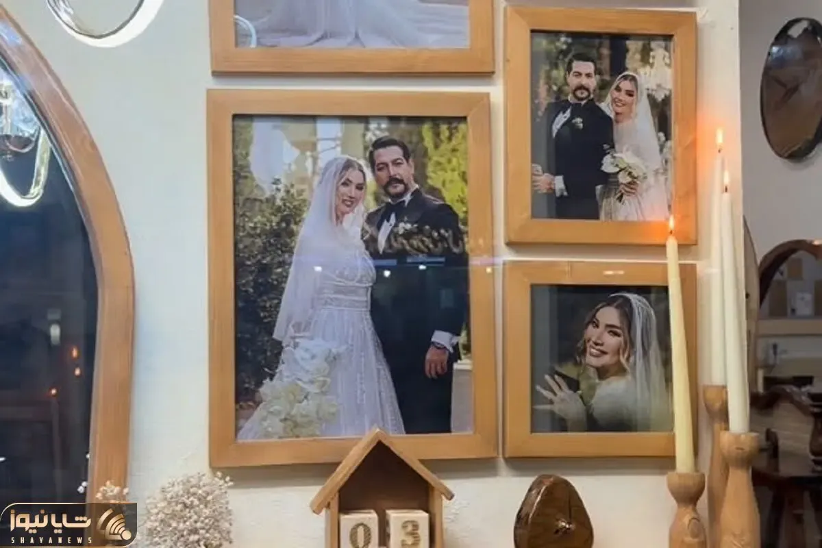 آواز شاد؛ رونمایی متین ستوده از عکسای عروسیش رو دیوار خونش پر ادا