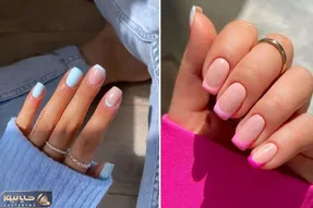لاکچری ترین لاک ناخن های فرنچ اینجورین جذاب و رنگی / یادت میدم چجوری خودت فرنچ بزنی
