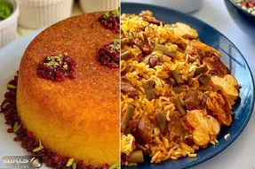 طرز تهیه ته چین لوبیا پلو