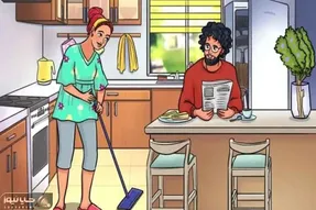 بازی فکری؛ اگه هوش داری در حد انیشتین بگو اشتباه تو آشپزخانه جذاب این خانم و آقا کجاس