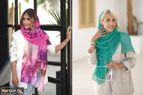 چه کت لینن چه مانتو ژاکارد با توجه به رنگش شال انتخاب کن؛ ترفندهای ست کردن شال با مانتو