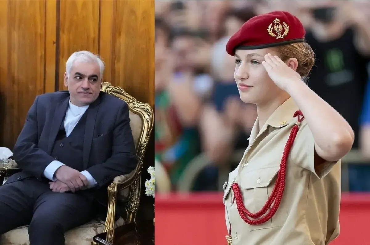 رفتار متفاوت رضا زبیب سفیر ایران با ملکه اسپانیا و دخترانش