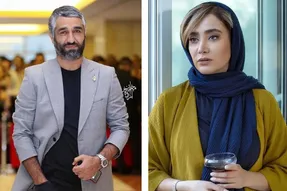 خجالت کشیدن پژمان جمشیدی از تمجید بهاره افشاری از او + ویدیو