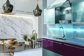 انواع بین کابینتی پرطرفدار و مدرن؛ متنوع ترین طرح و جنس مناسب آشپزخانه 4 تا 40 متری