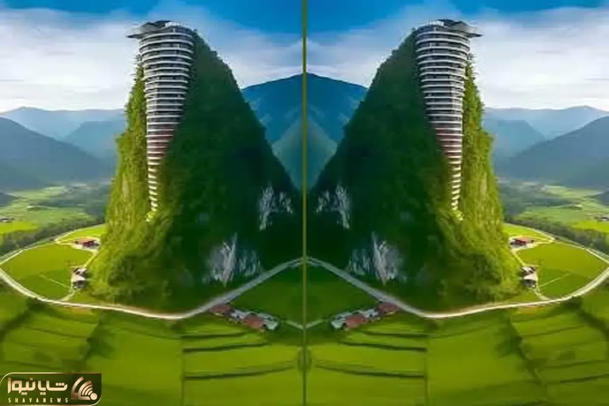 معماری خلاقانه؛ قله کوه و از وسط شکافت خونه طبقاتی ساخت اعیونی با زیبایی بی حد و حصر